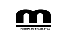 Logo da Mineral do Brasil Ltda, com estilo simplificado em preto, mostrando tradição e foco no setor mineral.